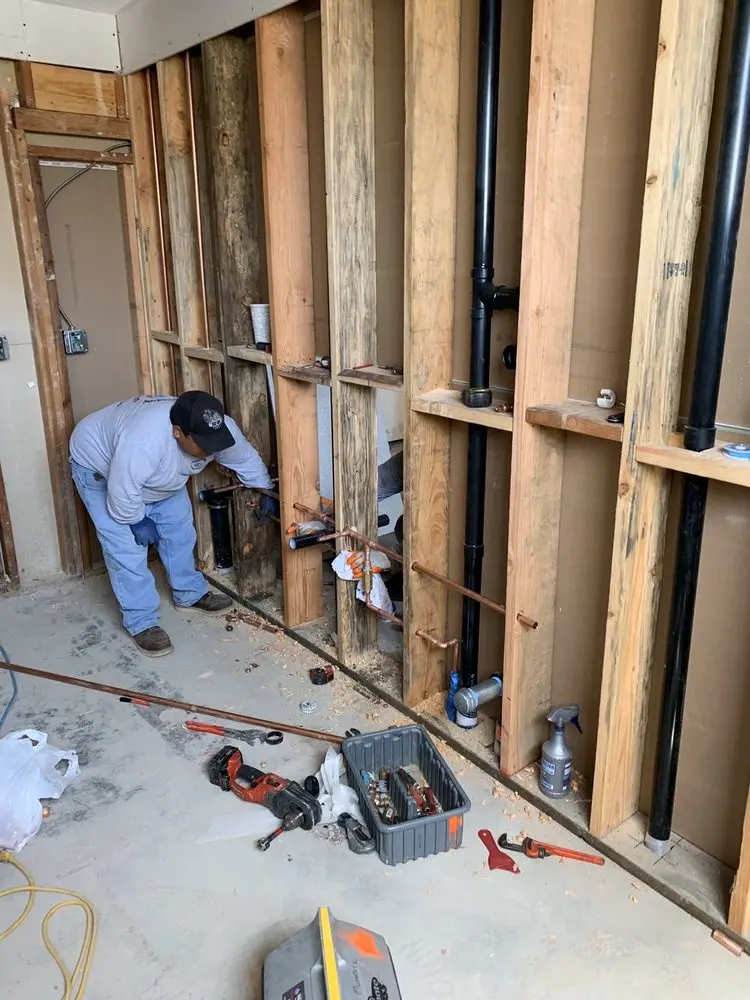 Commercial rough-in plumbing for Trenchless Sewer Repair in Salishan